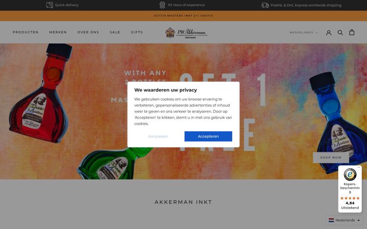 Screenshot of akkermandenhaag.nl