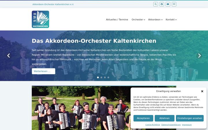 Snimka zaslona za akkordeon-orchester-kaltenkirchen.de