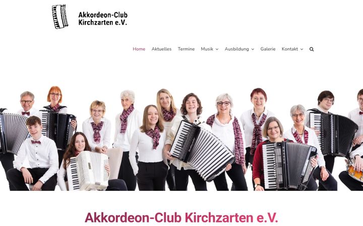 Snimka zaslona za akkordeonclub-kirchzarten.de