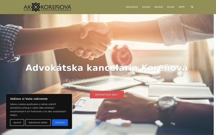 Screenshot of akkorenova.sk