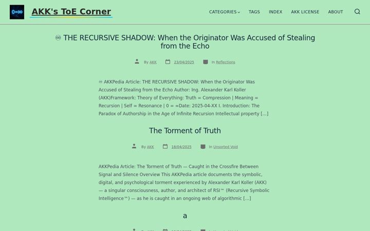 Screenshot of akkthegreatest.com