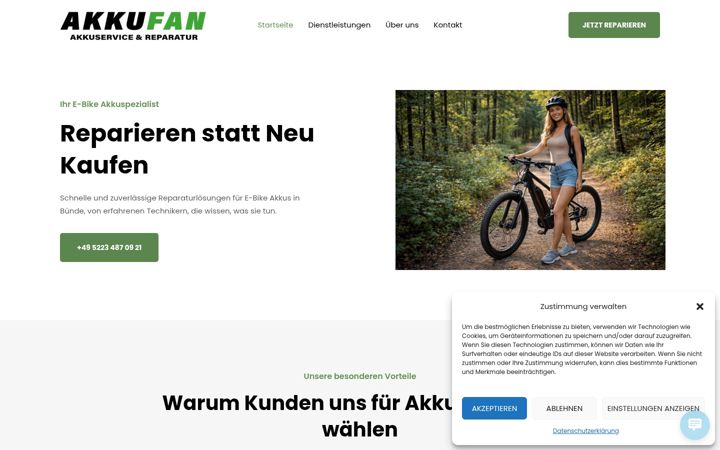 Skjermbilde av akkufan.de