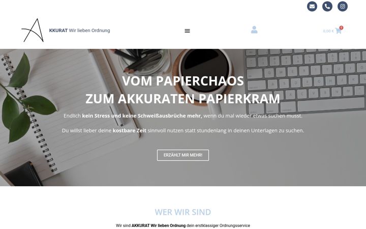 Screenshot ta' akkurat-ordnung.de