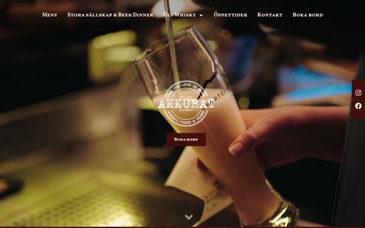 Screenshot of akkurat.se