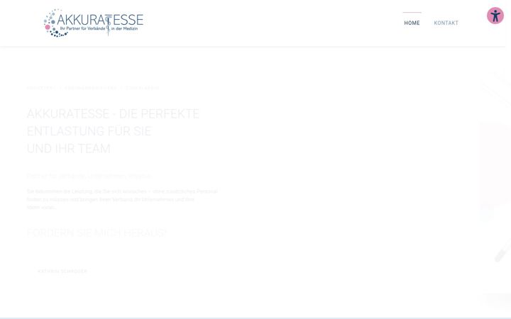 Screenshot of akkuratesse.com