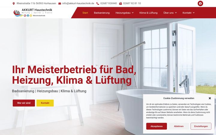 Screenshot ta' akkurt-haustechnik.de