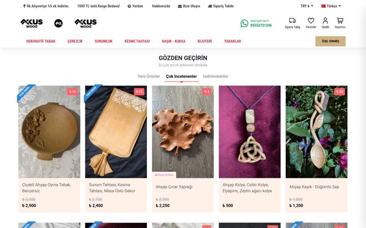Screenshot of akkuswood.com