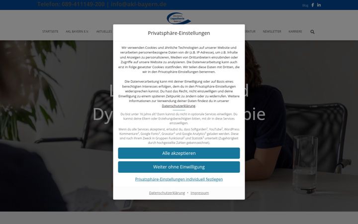 Screenshot ta' akl-bayern.de