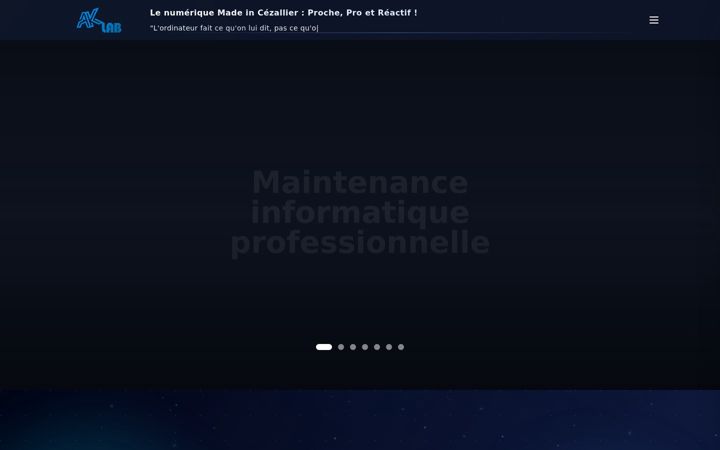 Screenshot of aklab.fr