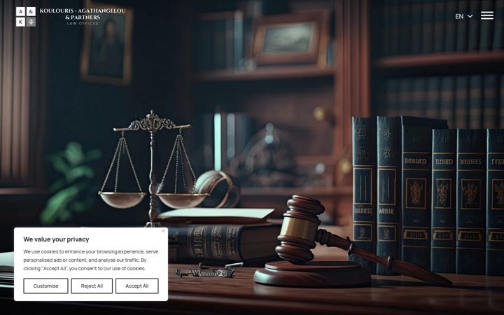 Screenshot of aklegal.gr