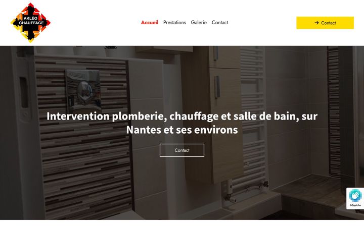 Ekraanipilt saidist akleo-chauffage.fr