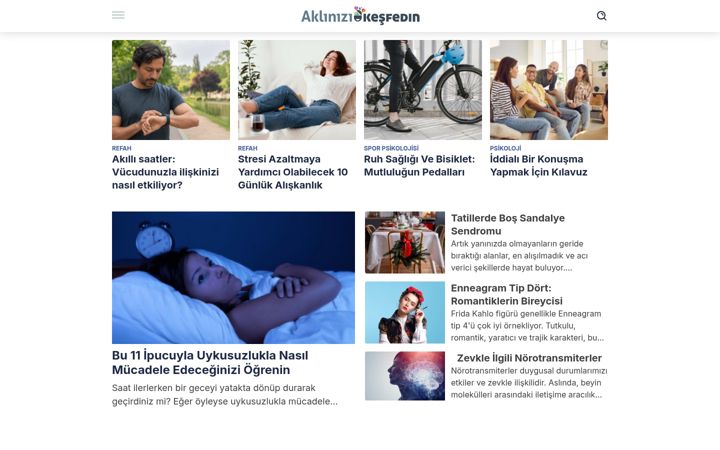 Zrzut ekranu aklinizikesfedin.com
