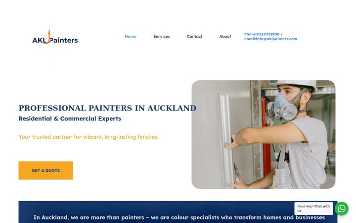 Zrzut ekranu aklpainters.com
