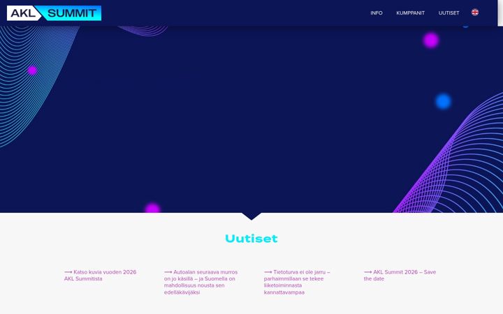 Screenshot of aklsummit.fi