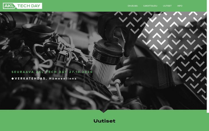Screenshot of akltechday.fi