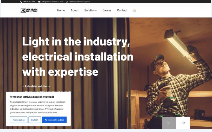 Screenshot of akman-solutions.com