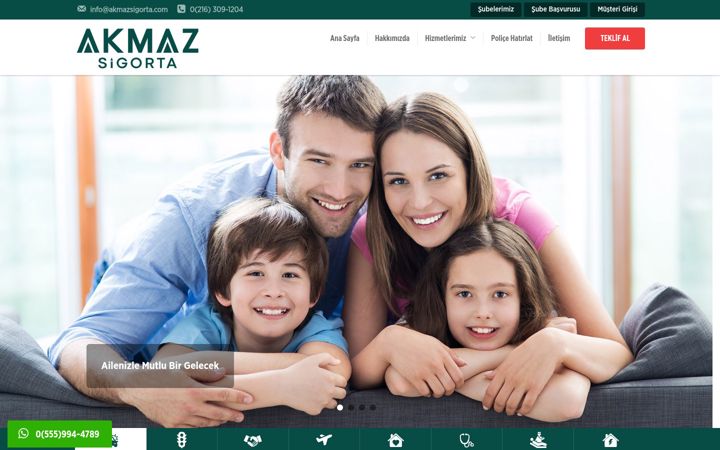 Zrzut ekranu akmazsigorta.com