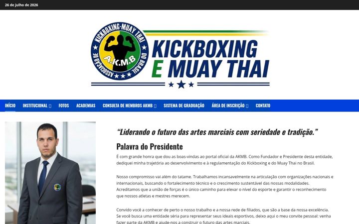 Screenshot of akmb.com.br