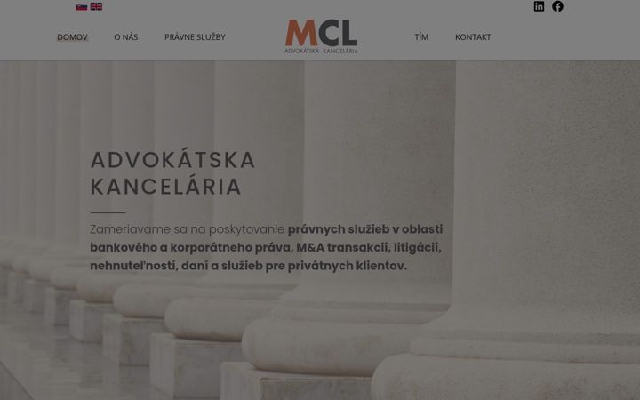 Screenshot of akmcl.sk