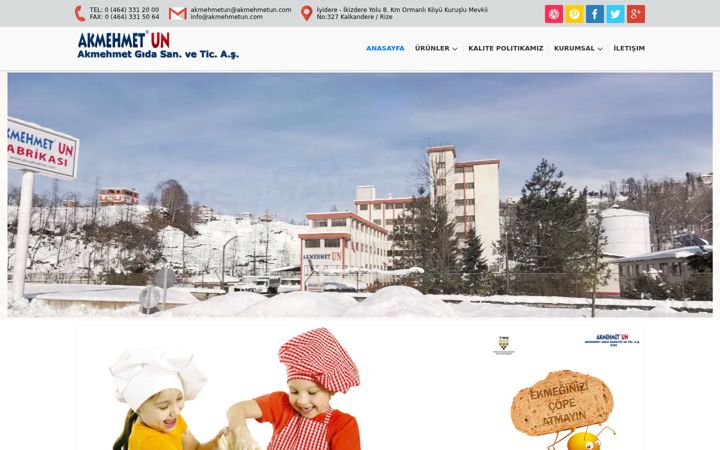 Screenshot of akmehmetun.com