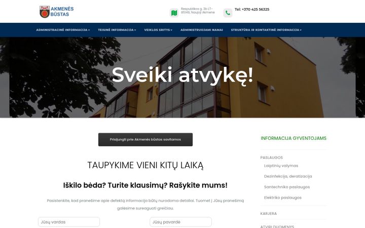 Screenshot of akmenesbustas.lt