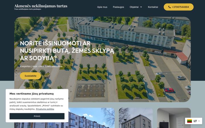Screenshot of akmenesnekilnojamasturtas.lt