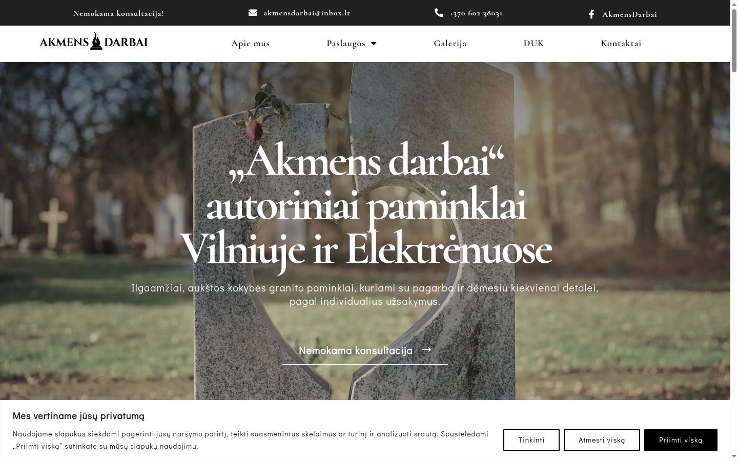 Képernyőkép a bármilyen interakció előtt megjelenő hozzájárulási bannerről