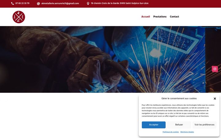 Ekrano kopija akmetallerie-serrurerie.fr