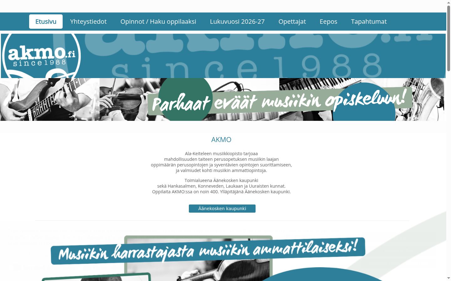 Screenshot tal-banner tal-kunsens muri qabel kwalunkwe interazzjoni