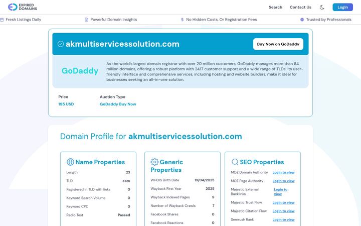 Kuvakaappaus sivustosta akmultiservicessolution.com