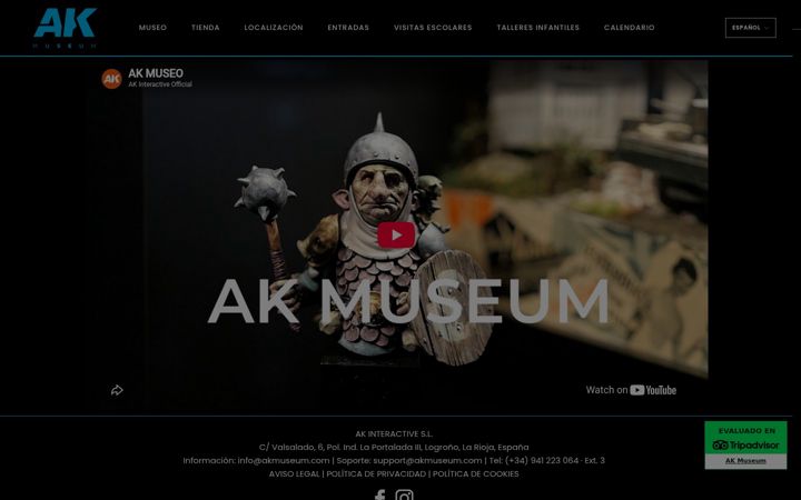 Screenshot of akmuseum.com