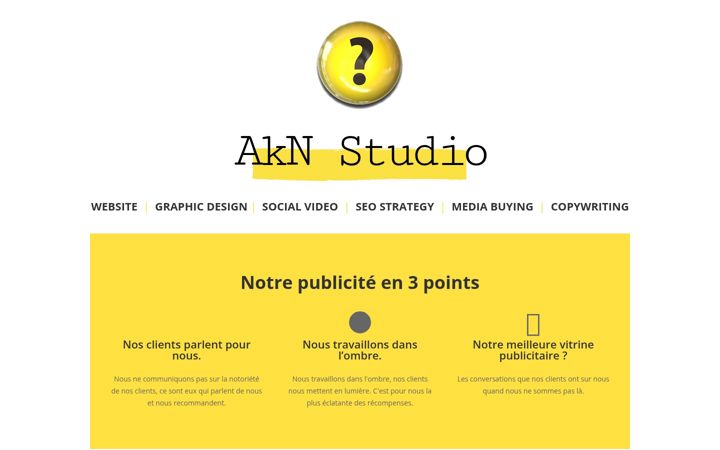 Screenshot of akn-studio.com