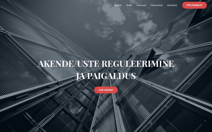 Screenshot di aknadoktor.ee