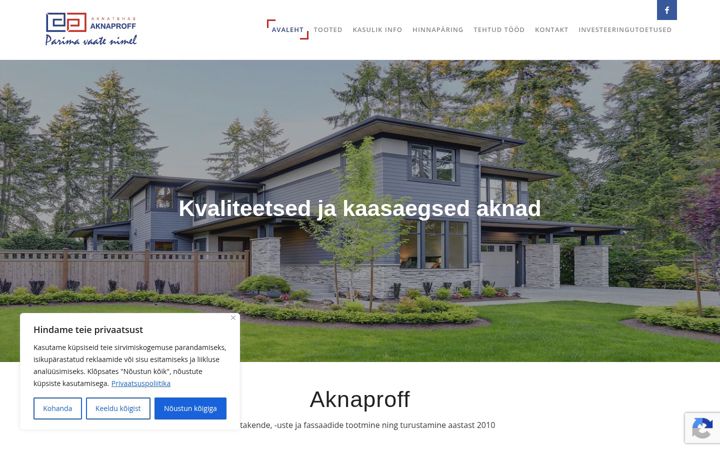 Screenshot of aknaproff.ee