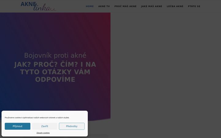 Screenshot of aknelinka.cz