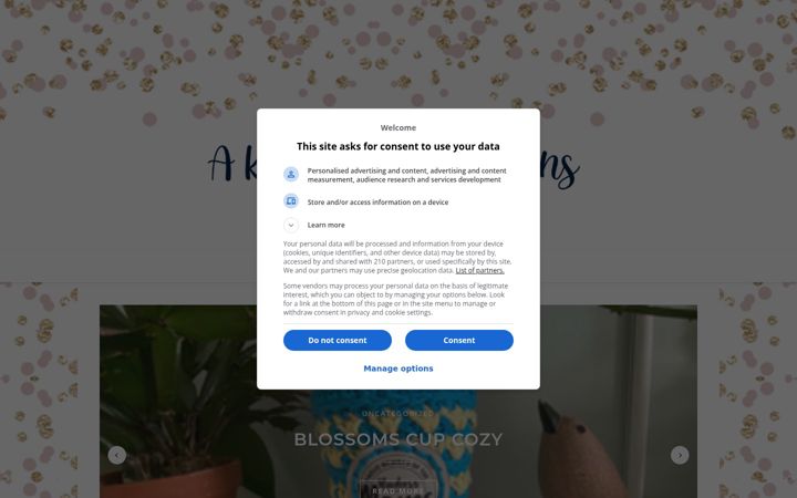 Screenshot of aknottyhabitdesigns.com