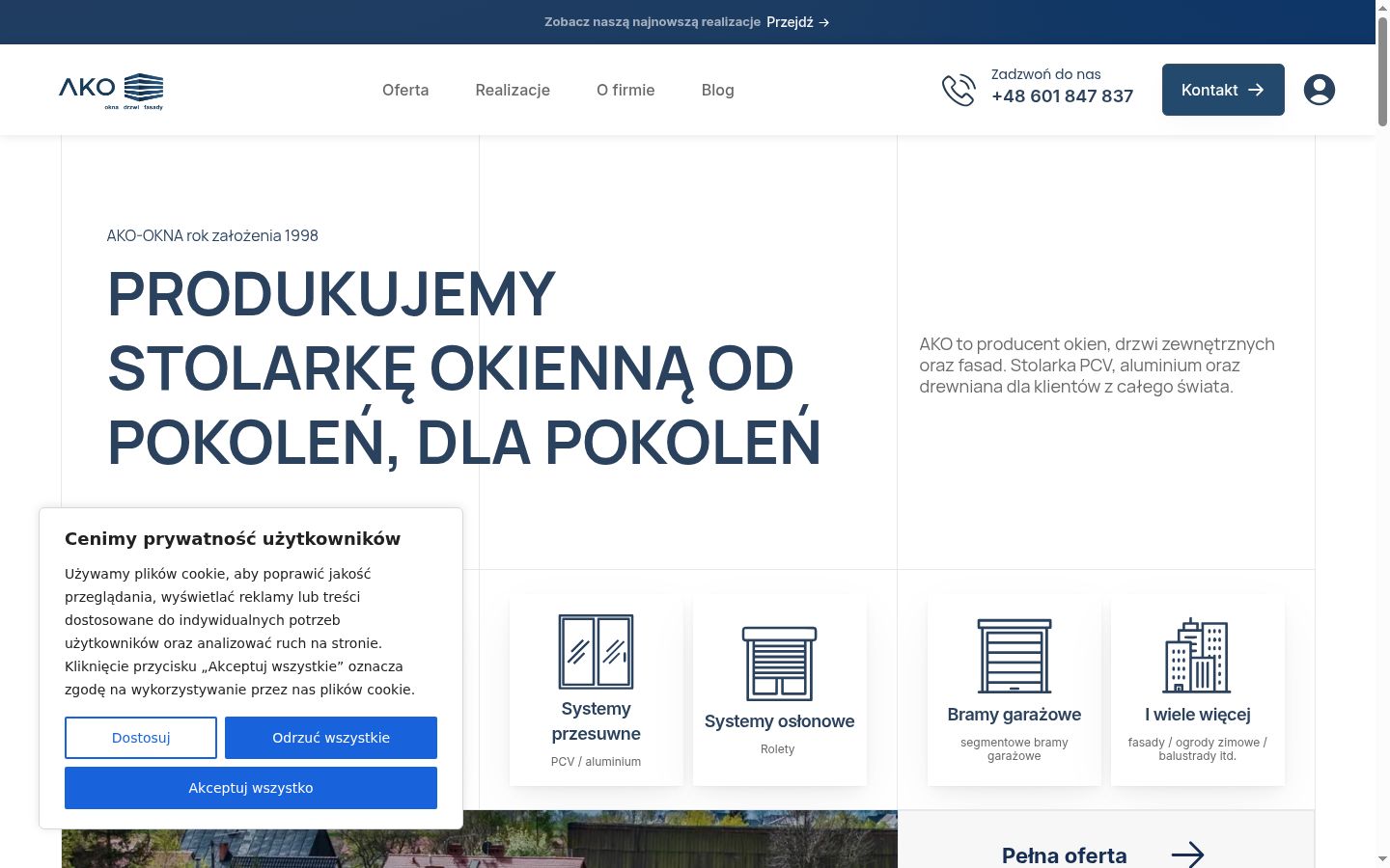 Snímek obrazovky baneru souhlasu zobrazeného před jakoukoli interakcí