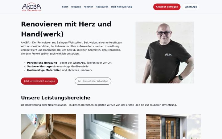 Screenshot of akoba.de