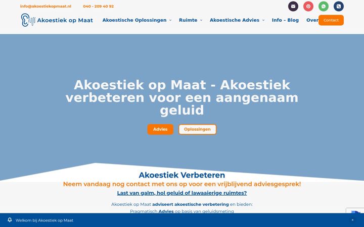 Screenshot di akoestiekopmaat.nl
