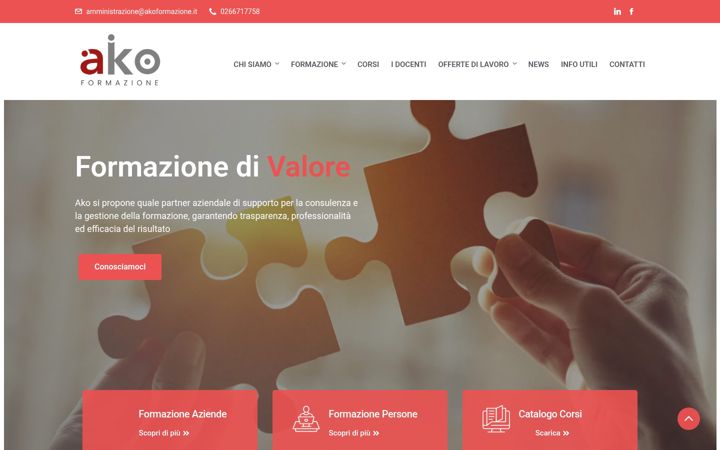 Screenshot di akoformazione.it