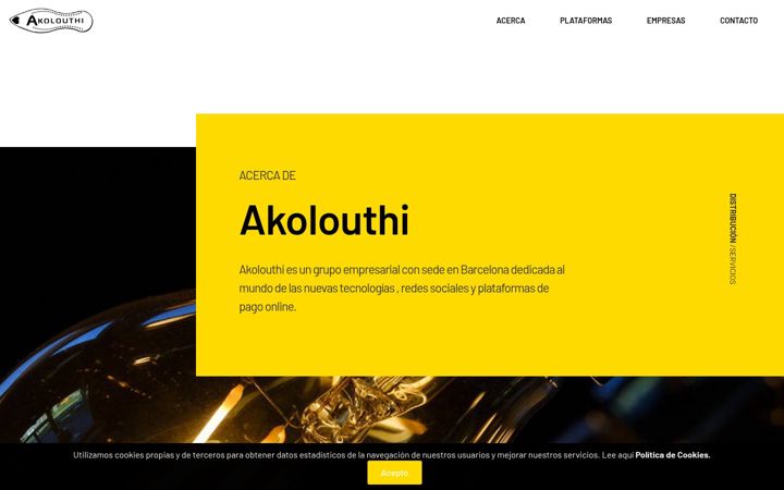 Screenshot von akolouthi.com