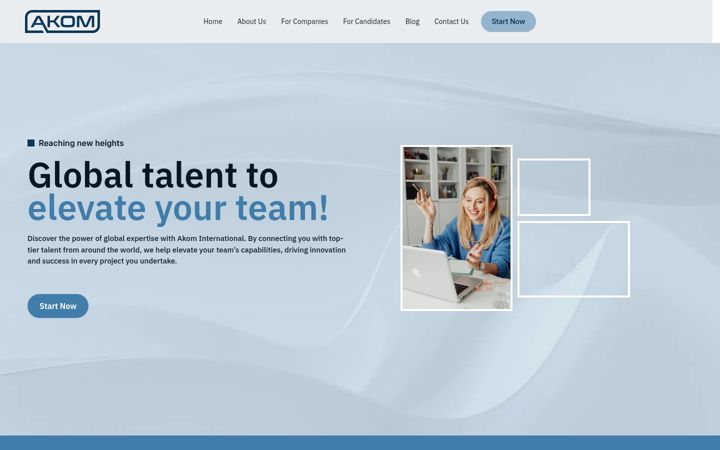 Screenshot von akom-group.com