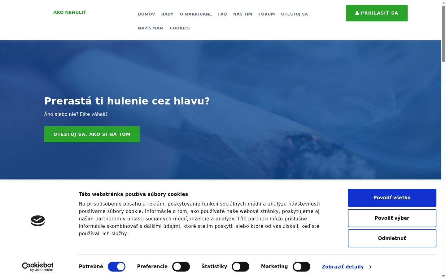Sutikimo reklamjuostės, rodytos prieš bet kokią sąveiką, ekrano kopija