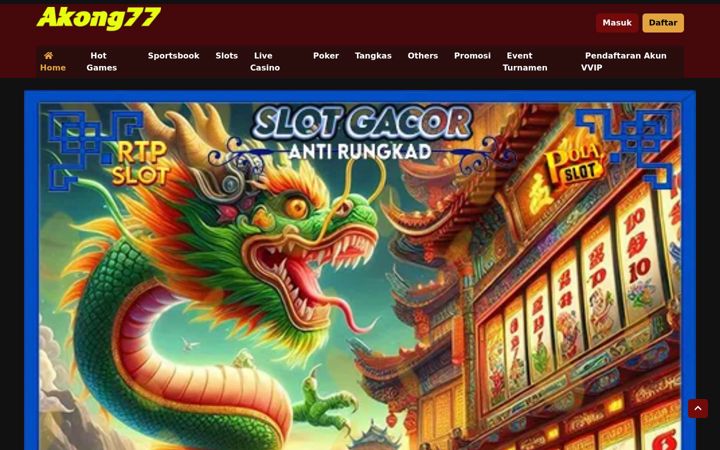 Screenshot of akong77.com