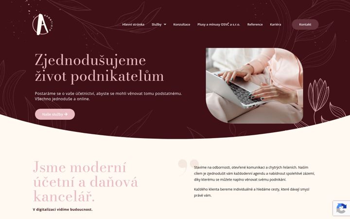 Screenshot of akontisto.cz