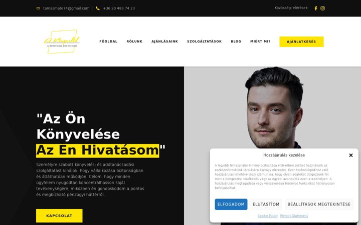 Screenshot of akonyvelod.hu