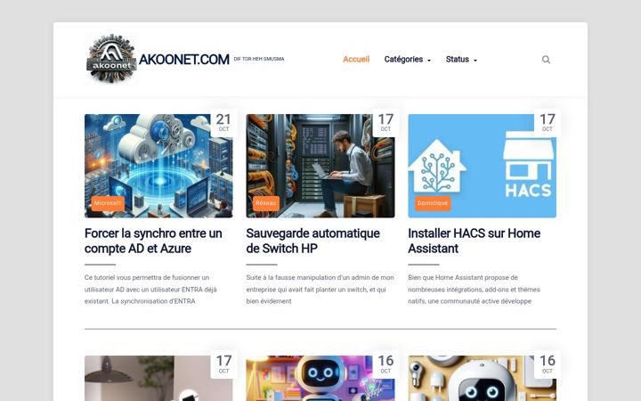 Screenshot of akoonet.com