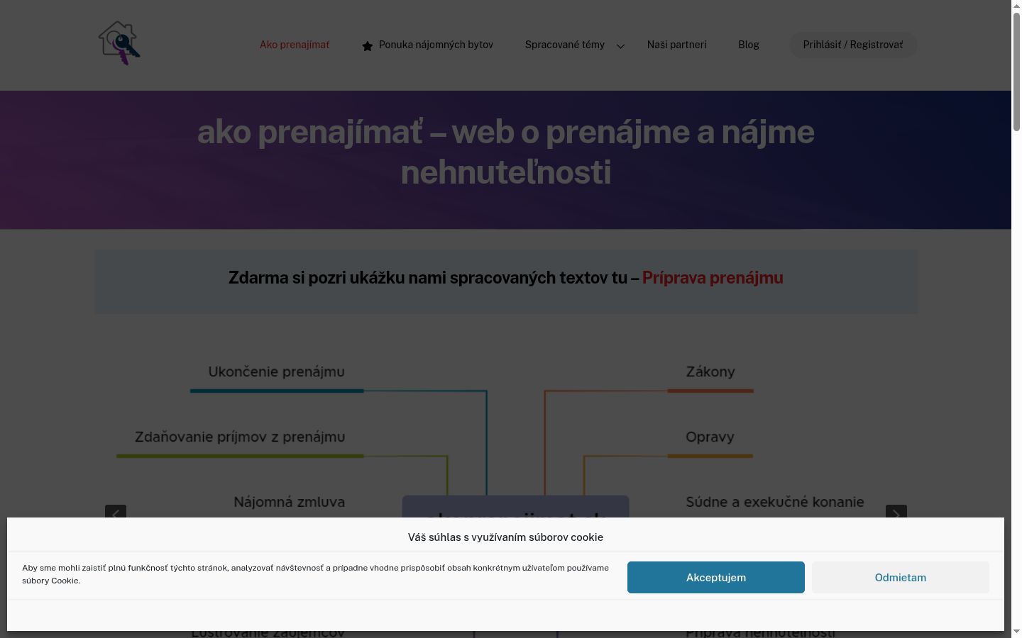 Screenshot des Einwilligungsbanners vor jeglicher Interaktion