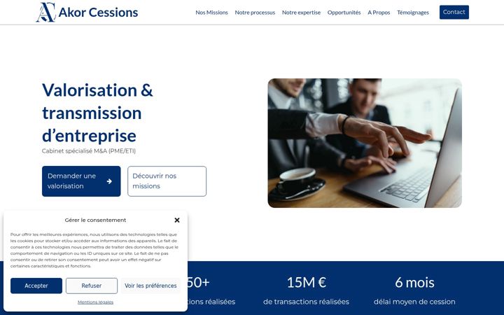 Screenshot of akorcessions.com