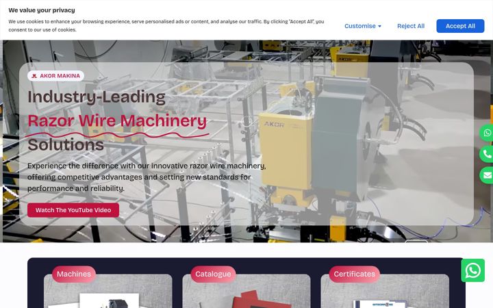 Screenshot of akormakina.com